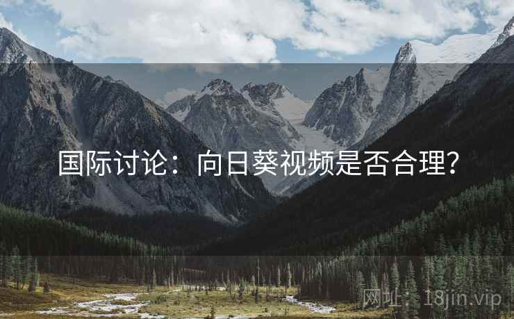 国际讨论：向日葵视频是否合理？